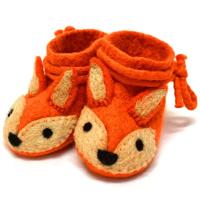 BeYoona babyslofjes vilt vosje oranje - thumbnail