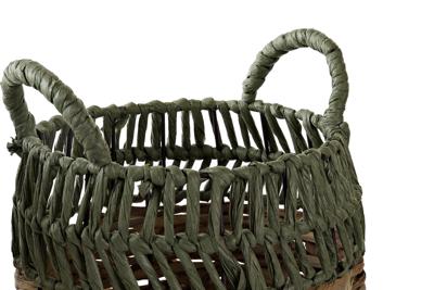 Mandenset DKD Home Decor Rotan (33 x 33 x 40 cm)