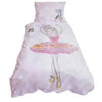 Ballerina Dekbedovertrek - Eenpersoons - 140 x 200 cm - thumbnail