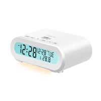 LogiLink SC0121W Wekkerradio FM USB Voelbare toetsen, Wekfunctie Wit - thumbnail