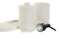 Badset Home ESPRIT Wit ABS Dolomite 17,5 x 9,5 x 18 cm 3 Onderdelen - thumbnail