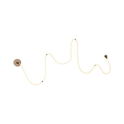 Lucide JANDERIN - Wandlamp - LED Dimb. - CCT - 1x48W 2200K/3300K - Handbewegingssensor - Champagne kleur - Vibes