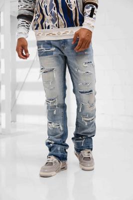 Amicci Imola Jeans Heren Lichtblauw - Maat 34 - Kleur: Lichtblauw | Soccerfanshop