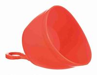 TRIXIE DRINKFLES RVS MET PLASTIC DRINKBAKJE ASSORTI 300 ML - thumbnail