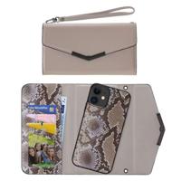 Mobilize 2in1 Elegant Magnet Clutch Apple iPhone XR/11 Beige Snake - thumbnail
