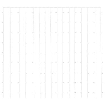 VidaXL Lichtsnoergordijn met 300 led's en 8 functies 3x3 m blauw