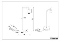 Trio TafellampDiallo 51cm zwart - 508000132 - thumbnail