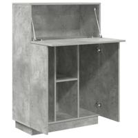 Bureau met plank Grijs 71,5 x 31,5 x 106,5 cm Bewerkt hout - thumbnail