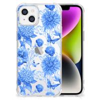 Case voor iPhone 14 Flowers Blue - thumbnail