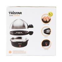 Tristar EK-3076 Eierkoker Met maatbeker, Controlelampje RVS, Zwart - thumbnail