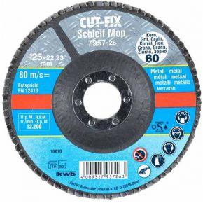kwb 795726 CUT-FIX ® schuurmop, lamellenschuurschijf, metaalbewerking, ø 125 mm Diameter 125 mm kwb 795726 CUT-FIX ® schuurmop, lamellenschuurschijf, metaalbewerking, ø 125 mm Diameter 125 mm