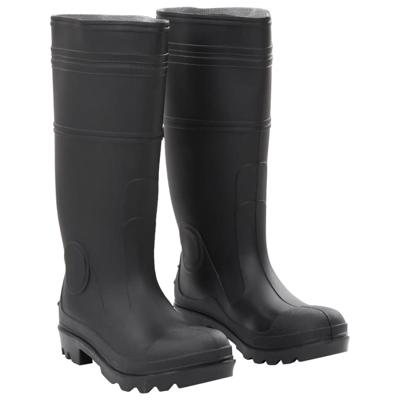 VidaXL Regenlaarzen maat 38 pvc zwart VidaXL Regenlaarzen maat 38 pvc zwart