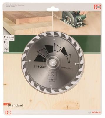 Bosch Accessories Standard 2609256B55 Cirkelzaagblad 165 x 20 mm Aantal tanden: 24 1 stuk(s) Bosch Accessories Standard 2609256B55 Cirkelzaagblad 165 x 20 mm Aantal tanden: 24 1 stuk(s)