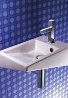 Hotbath Cobber middelhoge wastafelkraan met gebogen uitloop zonder waste verouderd ijzer CB003MCAI - thumbnail