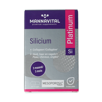 Silicium platinum 90 Vegetarische capsules Silicium platinum 90 Vegetarische capsules