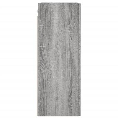 Hangkasten 2 st bewerkt hout grijs sonoma eikenkleurig