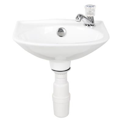 Fonteinset Differnz Gaia 32x28x15 cm Wit Met Kraan en Sifon Differnz