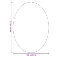 Tapijt HUARTE Antraciet 160 x 230 cm Polyester - thumbnail