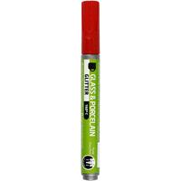 Creativ Company Glas- en porseleinstift glitter semi-dekkend - rood - thumbnail