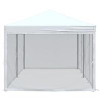 Partytent inklapbaar met zijwanden 3x6 m wit - thumbnail