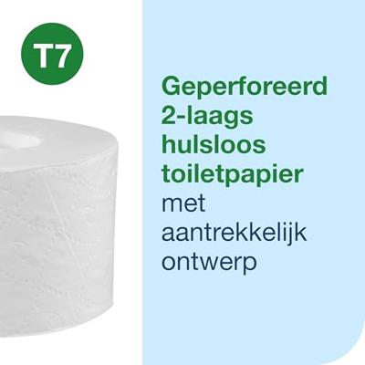 Toiletpapier tork t7 advanced 2laags 94m wit Toiletpapier tork t7 advanced 2laags 94m wit