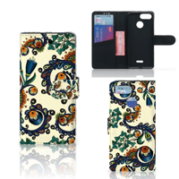 Wallet Case Xiaomi Redmi 6 Barok Flower - thumbnail