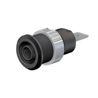 Stäubli SLB4-F6,3/N-X Veiligheids-labconnector, female Bus, inbouw Zwart 1 stuk(s) - thumbnail