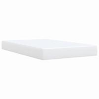 Boxspring met matras kunstleer wit 120x200 cm - thumbnail