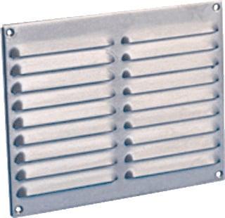 Nedco schoepenrooster rvs 250 x 200 mm