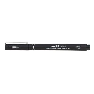 Fineliner uni-ball pin 0.1mm zwart | 12 stuks