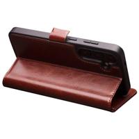 Qialino - Samsung Galaxy S24 Plus - Leren bookcase hoes - Bruin - thumbnail