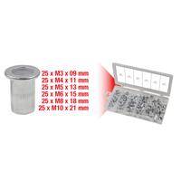 KS Tools 970.0620 Assortiment draadeinden, aluminium, M3x9mm-M10x21mm, 150-delig - thumbnail