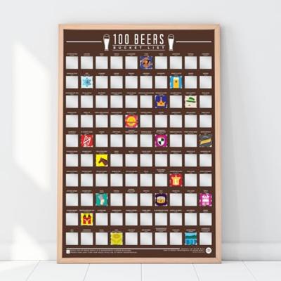 Gift Republic Kraskaart - 100 Bieren Gift Republic Kraskaart - 100 Bieren