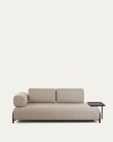 Kave Home 3-zits Bank 'Compo' 232cm, kleur Beige - thumbnail