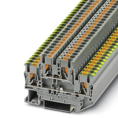 Phoenix Contact 3210978 Aardklem 2-etages 5.2 mm Snelaansluiting Grijs 50 stuk(s)