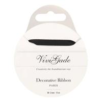 Creativ Company Decoratie lint, b: 6 mm, zwart, 15 m/ 1 rol - thumbnail