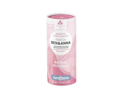 Ben & Anna Deodorant in papiertube - sensitive - cherry blossom - 40 gram