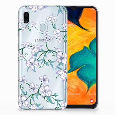 Samsung Galaxy A30 Uniek | TPU Case | Blossom White Samsung Galaxy A30 Uniek | TPU Case | Blossom White