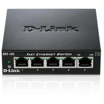 D-Link DES-105 Netwerk switch 5 poorten 100 MBit/s D-Link DES-105 Netwerk switch 5 poorten 100 MBit/s