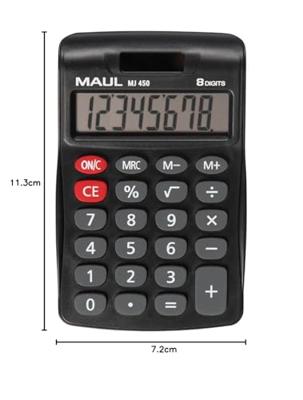 MAUL bureaurekenmachine MJ 450, junior, zwart