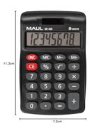 Maul MJ 450 Bureaurekenmachine Zwart Aantal displayposities: 8 werkt op batterijen, werkt op zonne-energie (b x h) 113 mm x 72 mm - thumbnail
