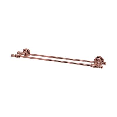 Dubbele Handdoekhouder Sapho Perla 64.5 cm Rose Goud Dubbele Handdoekhouder Sapho Perla 64.5 cm Rose Goud