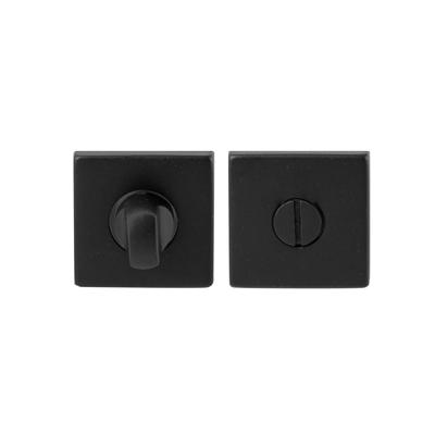 Hardbrass Shuffle toilet-/badkamersluiting vierkant dun 4mm - zwart Hardbrass Shuffle toilet-/badkamersluiting vierkant dun 4mm - zwart