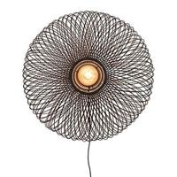 GOOD&MOJO Wandlamp 'Cango' Bamboe, 60cm, kleur Zwart - thumbnail