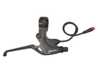 Saccon Stel remgrepen e-bike m/schakelaar zwart/zilver