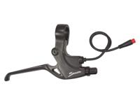 Saccon Stel remgrepen e-bike m/schakelaar zwart/zilver - thumbnail