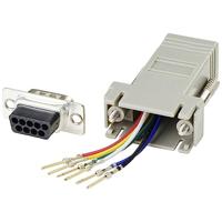 TRU COMPONENTS D-sub adapter D-sub stekker 9-polig - RJ12-bus 1 stuk(s) - thumbnail