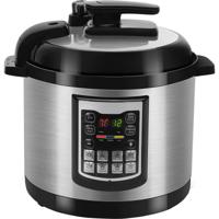 Multicooker met Timer 6L - Zwart/Zilver - RVS - 1000W - thumbnail