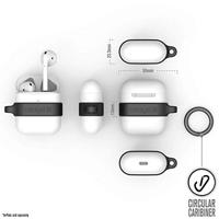 Catalyst Minimalist Case voor AirPods 1 en 2 - Hoogglanzende oppervlakteafwerking met extra grip, ultralichtgewicht, slank ontwerp, compatibel met draadloos opladen - Zwart - thumbnail