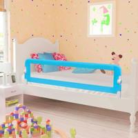 VidaXL Bedhekje peuter 120x42 cm polyester blauw - thumbnail
